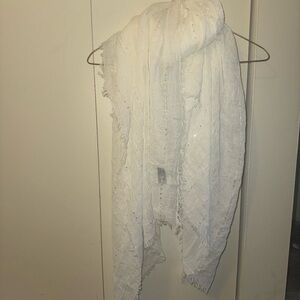 White Sparkly Scarf